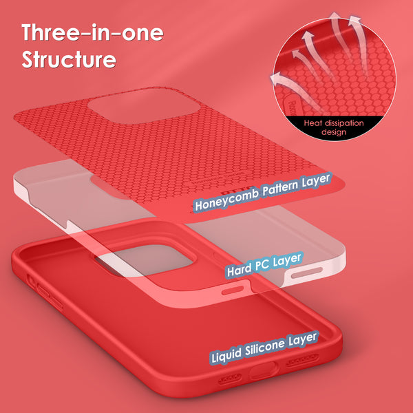 DTTO Compatible with iPhone 14 Pro Max Case, Ultra Slim Soft Premium Liquid Silicone [Military Grade Drop Protection] Full-Body Protective Bumper Phone Case for iPhone 14 Pro Max 6.7"(2022)- Orange