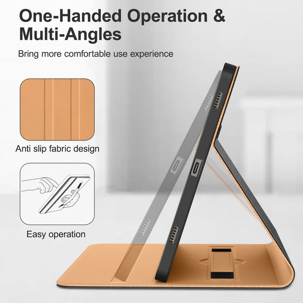 DTTO for Samsung Galaxy Tab S9 11 inch Case 2023 Release [SM-X710/X716B/X718U], Premium Leather Business Folio Stand Cover with S-Pen Holder, Auto Sleep/Wake for Galaxy Tab S9 11" Tablet, Black