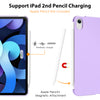 DTTO iPad Air Case 5th / 4th Generation 10.9 Inch, Hard Back, Sparkled and Sheen Front Cover for iPad Air 10.9" 5th / 4th Gen 2022 2020, Support 2nd Gen Pencil, Auto Sleep/Wake - Snow Blue
