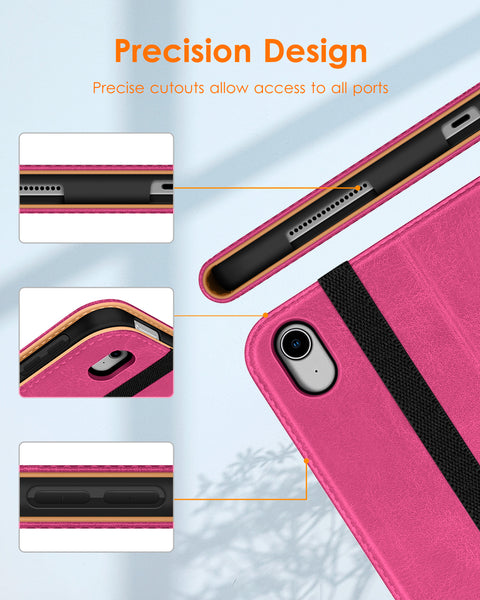 DTTO iPad Air 5th Generation Case (2022) / iPad Air 4th Generation Case (2020) 10.9 Inch, Premium Leather Business Folio Stand Cover with Pencil Holder [2nd Pencil Charging] for iPad Air 5/4, Brown