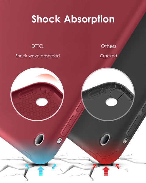 DTTO for iPad Air 1st Edition Case, (NOT for iPad Air 2 and Air 3) Ultra Slim Lightweight Smart Trifold Stand with Flexible Soft TPU Back Cover [Auto Sleep/Wake], Navy Blue