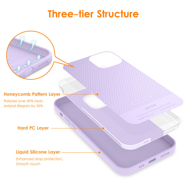 DTTO Compatible with iPhone 12/12 Pro Case,Shockproof Silicone [Romance Series] Cover [Enhanced Camera and Screen Protection] with Honeycomb Grid Cushion for iPhone 12 6.1” 2020,Midnight Green