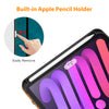 DTTO New iPad Mini 6th Generation Case 8.3 Inch 2021, Premium Leather Business Folio Stand Cover with Built-in Apple Pencil Holder-Auto Wake/Sleep and Multiple Viewing Angles-Black