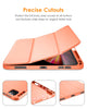 DTTO Case for iPad Pro 11 inch 4th/3rd/2nd/1st Generation 2022/2021/2020/2018, Slim Trifold Stand Soft TPU Back Cover with Built-in Pencil Holder,Also Fit iPad Air 5/4, [Auto Sleep/Wake],Navy Blue