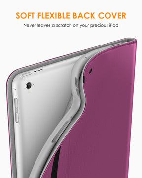 DTTO for iPad 9.7 Inch 5th/6th Generation 2018/2017 Case with Apple Pencil Holder, Premium Leather Folio Stand Cover Case for Apple iPad 9.7 inch, Also Fit iPad Pro 9.7/Air 2/Air - Black