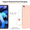 DTTO iPad Air Case 5th / 4th Generation 10.9 Inch, Hard Back, Sparkled and Sheen Front Cover for iPad Air 10.9" 5th / 4th Gen 2022 2020, Support 2nd Gen Pencil, Auto Sleep/Wake - Snow Blue