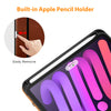 DTTO New iPad Mini 6th Generation Case 8.3 Inch 2021, Premium Leather Business Folio Stand Cover with Built-in Apple Pencil Holder-Auto Wake/Sleep and Multiple Viewing Angles-Black
