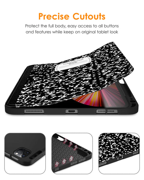 DTTOCASE iPad Pro 11 inch Case, Soft Smart Cover with Pencil Holder for iPad Pro 11-inch 4th/3rd/2nd/1st Generation (2022/2021/2020/2018 Released)，Auto Sleep/Wake, Midnight Blue