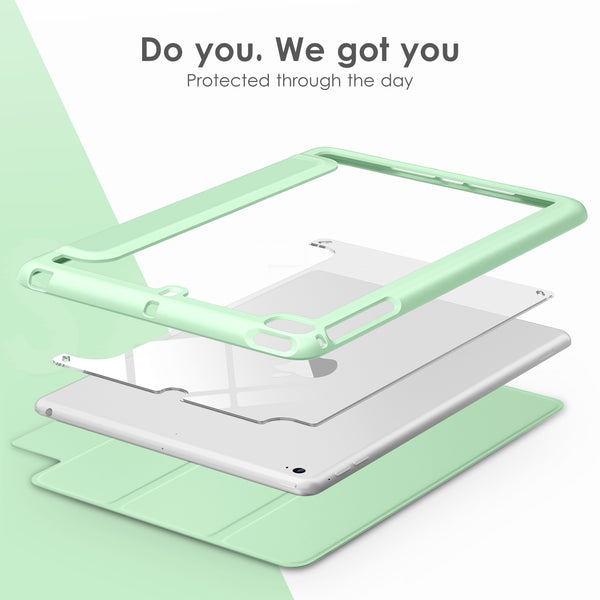 DTTOCASE Slim Clear Case for iPad Mini 4 5 3 2 1 (7.9 inch),TPU Shockproof Frame Cover[Support Auto Sleep/Wake] for iPad Mini 1st 2nd 3rd 4th 5th Generation - Rose Gold