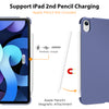 DTTO iPad Air Case 5th / 4th Generation 10.9 Inch, Hard Back, Sparkled and Sheen Front Cover for iPad Air 10.9" 5th / 4th Gen 2022 2020, Support 2nd Gen Pencil, Auto Sleep/Wake - Snow Blue