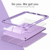 DTTOCASE iPad 10th Generation Case 2022, iPad 10.9 Inch Case with Clear Transparent Back and TPU Shockproof Frame Cover [Built-in Pencil Holder, Support Auto Sleep/Wake] -Black