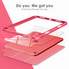 DTTOCASE iPad 10th Generation Case 2022, iPad 10.9 Inch Case with Clear Transparent Back and TPU Shockproof Frame Cover [Built-in Pencil Holder, Support Auto Sleep/Wake] -Black
