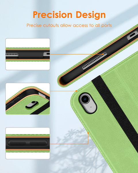 DTTO iPad Air 5th Generation Case (2022) / iPad Air 4th Generation Case (2020) 10.9 Inch, Premium Leather Business Folio Stand Cover with Pencil Holder [2nd Pencil Charging] for iPad Air 5/4, Brown