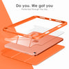 DTTOCASE iPad 10th Generation Case 2022, iPad 10.9 Inch Case with Clear Transparent Back and TPU Shockproof Frame Cover [Built-in Pencil Holder, Support Auto Sleep/Wake] -Black