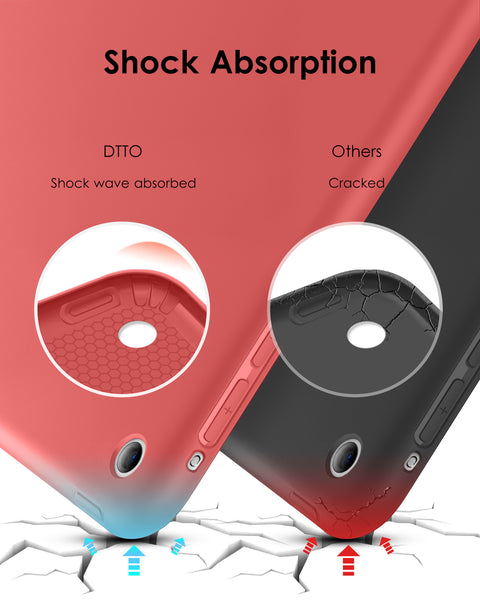 DTTO for iPad Air 1st Edition Case, (NOT for iPad Air 2 and Air 3) Ultra Slim Lightweight Smart Trifold Stand with Flexible Soft TPU Back Cover [Auto Sleep/Wake], Navy Blue