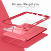 DTTOCASE iPad 10th Generation Case 2022, iPad 10.9 Inch Case with Clear Transparent Back and TPU Shockproof Frame Cover [Built-in Pencil Holder, Support Auto Sleep/Wake] -Black