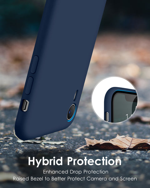 DTTO Compatible with iPhone XR Case, [Romance Series] Silicone Case with Hybrid Protection for iPhone XR 6.1 Inch - Black