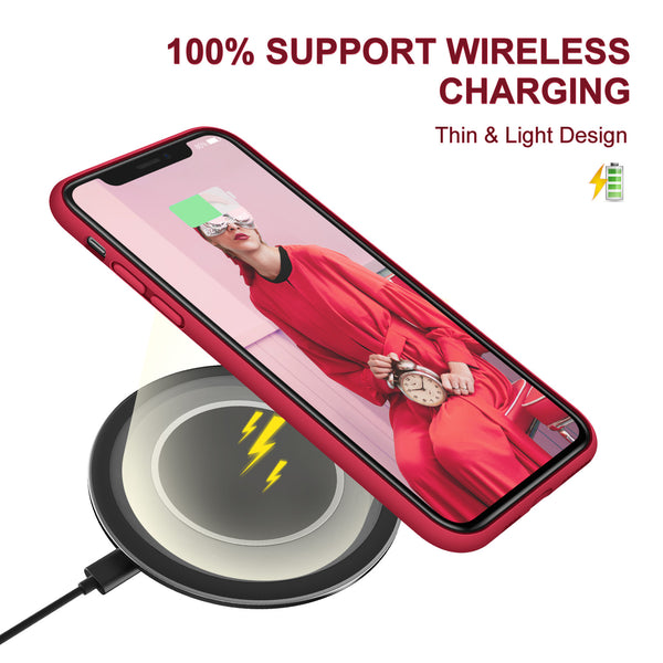 DTTO Compatible with iPhone 11 Case, [Romance Series] Full Covered Silicone Cover [Enhanced Camera and Screen Protection] with Honeycomb Grid Pattern Cushion for iPhone 11 6.1” 2019, Mint Green