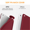 DTTO iPad 9th/ 8th/ 7th Generation 10.2 Case, Lightweight Soft TPU Back for iPad 10.2 Inch (2021/2020/2019) [Auto Wake/Sleep + Trifold Stand] - Rose Gold