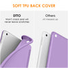 DTTO iPad 9th/ 8th/ 7th Generation 10.2 Case, Lightweight Soft TPU Back for iPad 10.2 Inch (2021/2020/2019) [Auto Wake/Sleep + Trifold Stand] - Rose Gold