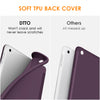 DTTO iPad 9th/ 8th/ 7th Generation 10.2 Case, Lightweight Soft TPU Back for iPad 10.2 Inch (2021/2020/2019) [Auto Wake/Sleep + Trifold Stand] - Rose Gold