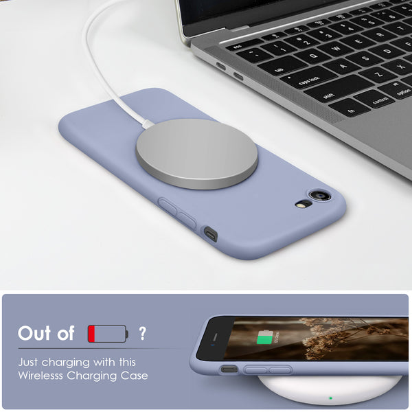 DTTOCASE for iPhone SE Case 2022/2020, iPhone 8 Case, iPhone 7 Case, Liquid Silicone Phone Case for iPhone SE 8 7 4.7 Inch, Colorful Silky-Soft Protective Cover for Girls Boys, and Women,Navy Blue