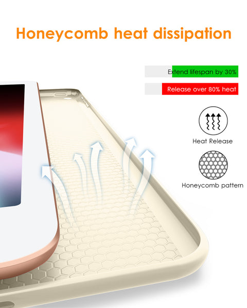 DTTO for iPad Air 1st Edition Case, (NOT for iPad Air 2 and Air 3) Ultra Slim Lightweight Smart Trifold Stand with Flexible Soft TPU Back Cover [Auto Sleep/Wake], Navy Blue