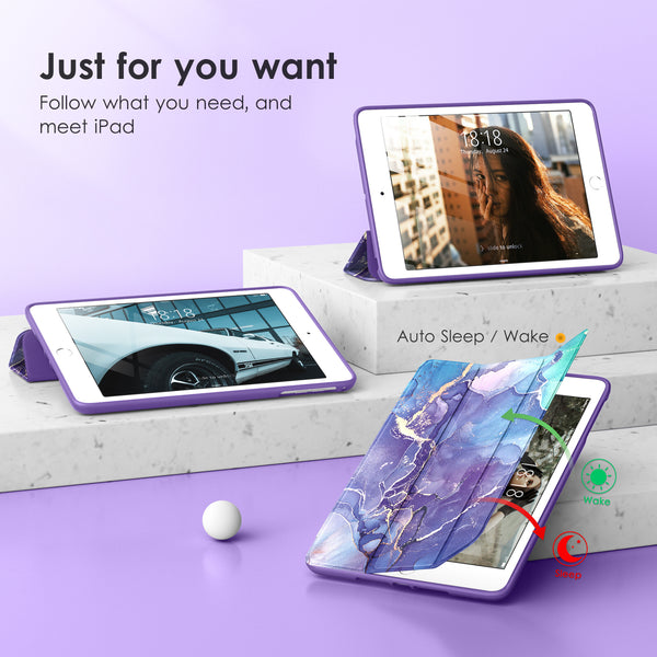 DTTOCASE Slim Clear Case for iPad Mini 4 5 3 2 1 (7.9 inch),TPU Shockproof Frame Cover[Support Auto Sleep/Wake] for iPad Mini 1st 2nd 3rd 4th 5th Generation - Rose Gold