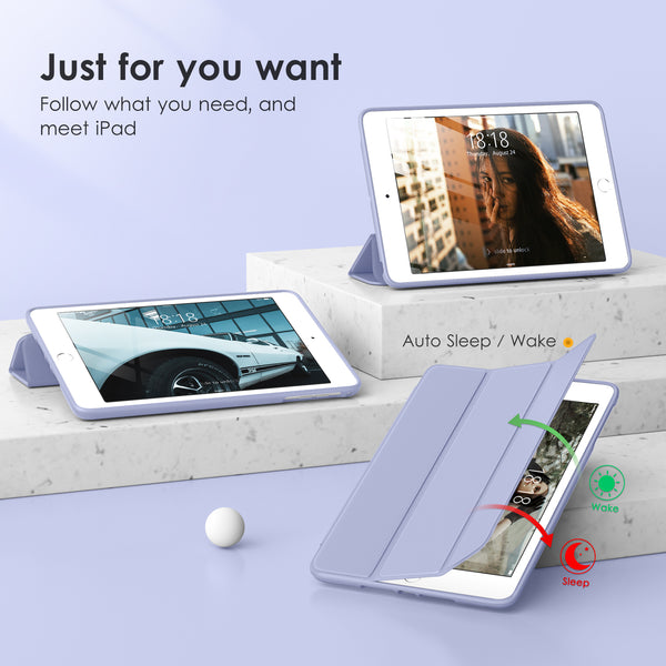 DTTOCASE Slim Clear Case for iPad Mini 4 5 3 2 1 (7.9 inch),TPU Shockproof Frame Cover[Support Auto Sleep/Wake] for iPad Mini 1st 2nd 3rd 4th 5th Generation - Rose Gold