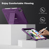 DTTO Case for iPad Air 5th / 4th Generation Case 10.9 Inch 2022/2020 with Pencil Holder, [Screen Protector] Shockproof Full Body Protective Cover, Also Fit iPad Pro 11 2021/2020/2018 - Black