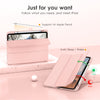 DTTOCASE iPad 10th Generation Case 2022, iPad 10.9 Inch Case with Clear Transparent Back and TPU Shockproof Frame Cover [Built-in Pencil Holder, Support Auto Sleep/Wake] -Black