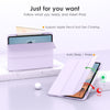 DTTOCASE iPad Pro 12.9 Case 6th / 5th / 4th / 3rd Generation 2022/2021 / 2020/2018,12.9 inch Clear Back Cover[Built-in Pencil Holder,Auto Sleep/Wake,Camera Protection] for iPad Pro-Blue Purple