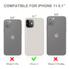 DTTO Compatible with iPhone 11 Case, [Romance Series] Full Covered Silicone Cover [Enhanced Camera and Screen Protection] with Honeycomb Grid Pattern Cushion for iPhone 11 6.1” 2019, Mint Green