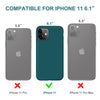 DTTO Compatible with iPhone 11 Case, [Romance Series] Full Covered Silicone Cover [Enhanced Camera and Screen Protection] with Honeycomb Grid Pattern Cushion for iPhone 11 6.1” 2019, Mint Green