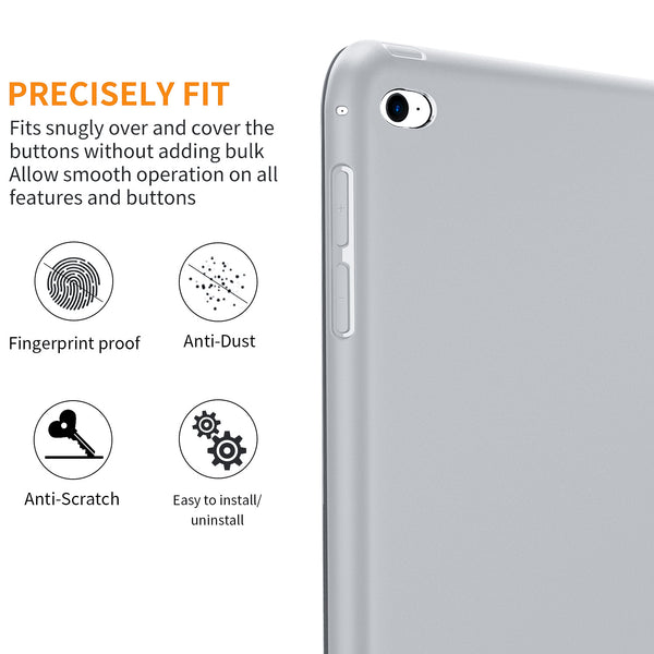 DTTO Case for iPad Mini 4,(Not Compatible with Mini 5th Generation 2019) Ultra Slim Lightweight Smart Case Trifold Stand with Flexible Soft TPU Back Cover for iPad mini4[Auto Sleep/Wake],Navy Blue