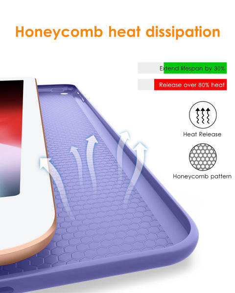 DTTO for iPad Air 1st Edition Case, (NOT for iPad Air 2 and Air 3) Ultra Slim Lightweight Smart Trifold Stand with Flexible Soft TPU Back Cover [Auto Sleep/Wake], Navy Blue