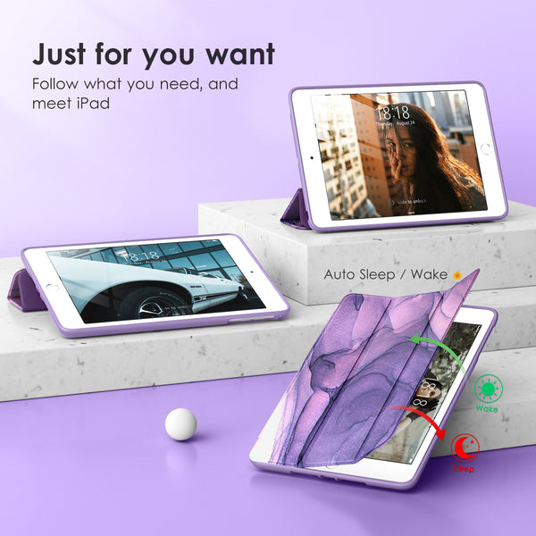 DTTOCASE Slim Clear Case for iPad Mini 4 5 3 2 1 (7.9 inch),TPU Shockproof Frame Cover[Support Auto Sleep/Wake] for iPad Mini 1st 2nd 3rd 4th 5th Generation - Rose Gold