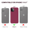 DTTO Compatible with iPhone 11 Case, [Romance Series] Full Covered Silicone Cover [Enhanced Camera and Screen Protection] with Honeycomb Grid Pattern Cushion for iPhone 11 6.1” 2019, Mint Green