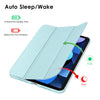 DTTO iPad Air Case 5th / 4th Generation 10.9 Inch, Hard Back, Sparkled and Sheen Front Cover for iPad Air 10.9" 5th / 4th Gen 2022 2020, Support 2nd Gen Pencil, Auto Sleep/Wake - Snow Blue