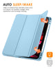 DTTO Case for iPad Pro 11 inch 4th/3rd/2nd/1st Generation 2022/2021/2020/2018, Slim Trifold Stand Soft TPU Back Cover with Built-in Pencil Holder,Also Fit iPad Air 5/4, [Auto Sleep/Wake],Navy Blue
