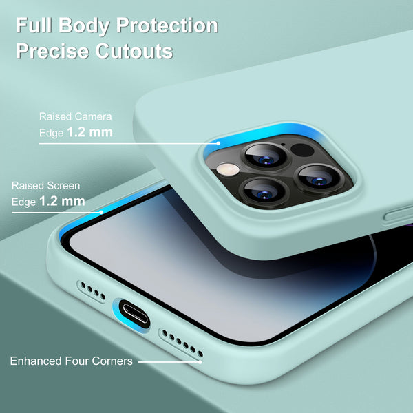 DTTO Compatible with iPhone 14 Pro Max Case, Ultra Slim Soft Premium Liquid Silicone [Military Grade Drop Protection] Full-Body Protective Bumper Phone Case for iPhone 14 Pro Max 6.7"(2022)- Orange