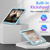 DTTO Case for iPad 10th Generation 10.9 Inch 2022 Release, iPad Case with Kickstand and Built-in Screen Protector, Durable Shockproof Full Body Protective Cover for Apple iPad 10.9 Inch - Black