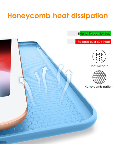 DTTO for iPad Air 2 Case (2014 Released), Ultra Slim Lightweight Smart Case Trifold Stand with Flexible Soft TPU Back Cover for Apple iPad Air 2 (Model A1566/A1567), Black