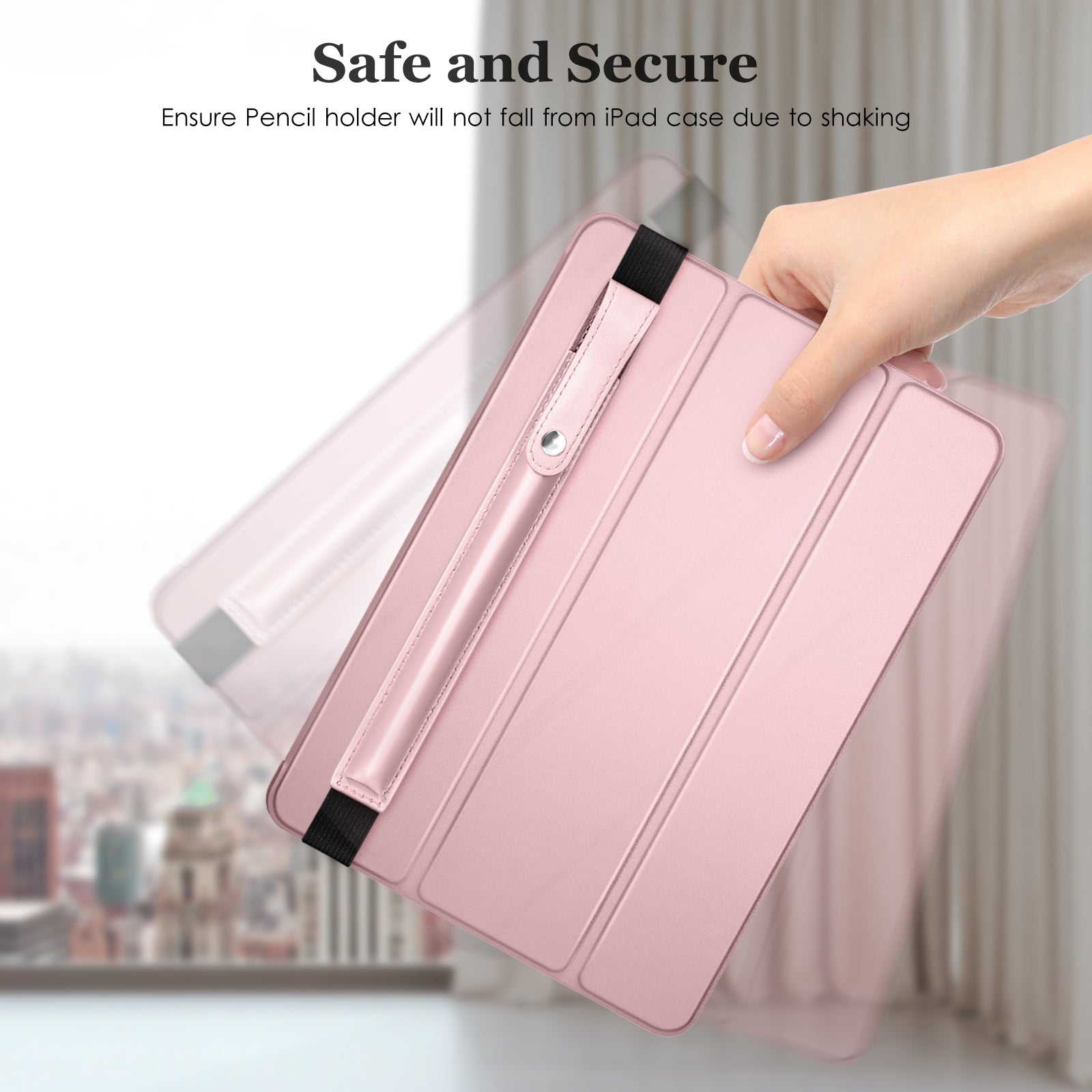 DTTO Pencil Case for Apple Pencil 1st/2nd Generation, PU Leather Pencil Sleeve Pouch with Detachable Elastic Band for iPad 9.7"/ 10.2"/ 10.5"/ 10.9"/ 11"/ 12.9" Case, Mint Green