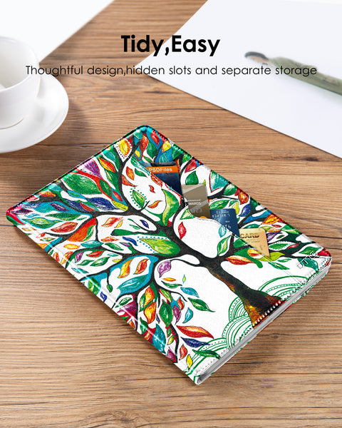 DTTO for iPad 9.7 Inch 5th/6th Generation 2018/2017 Case with Apple Pencil Holder, Premium Leather Folio Stand Cover Case for Apple iPad 9.7 inch, Also Fit iPad Pro 9.7/Air 2/Air - Black