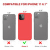 DTTO Compatible with iPhone 11 Case, [Romance Series] Full Covered Silicone Cover [Enhanced Camera and Screen Protection] with Honeycomb Grid Pattern Cushion for iPhone 11 6.1” 2019, Mint Green