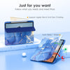 DTTOCASE iPad Pro 12.9 Case 6th / 5th / 4th / 3rd Generation 2022/2021 / 2020/2018,12.9 inch Clear Back Cover[Built-in Pencil Holder,Auto Sleep/Wake,Camera Protection] for iPad Pro-Blue Purple