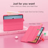 DTTOCASE iPad Pro 12.9 Case 6th / 5th / 4th / 3rd Generation 2022/2021 / 2020/2018,12.9 inch Clear Back Cover[Built-in Pencil Holder,Auto Sleep/Wake,Camera Protection] for iPad Pro-Blue Purple