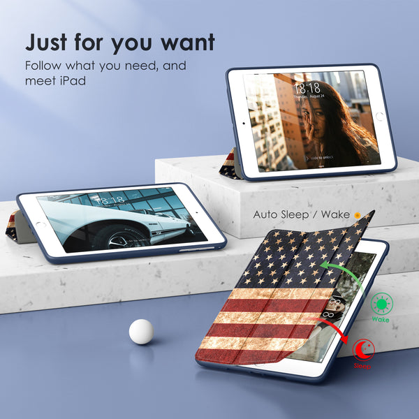 DTTOCASE Slim Clear Case for iPad Mini 4 5 3 2 1 (7.9 inch),TPU Shockproof Frame Cover[Support Auto Sleep/Wake] for iPad Mini 1st 2nd 3rd 4th 5th Generation - Rose Gold