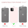DTTO Compatible with iPhone 11 Case, [Romance Series] Full Covered Silicone Cover [Enhanced Camera and Screen Protection] with Honeycomb Grid Pattern Cushion for iPhone 11 6.1” 2019, Mint Green